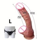 Cheap Dildo Huge Realistic Penis feel Silicone Like suction Cap Strap-On Anal Plug Vagina Masturbator Adult Sex Toys for Women Men