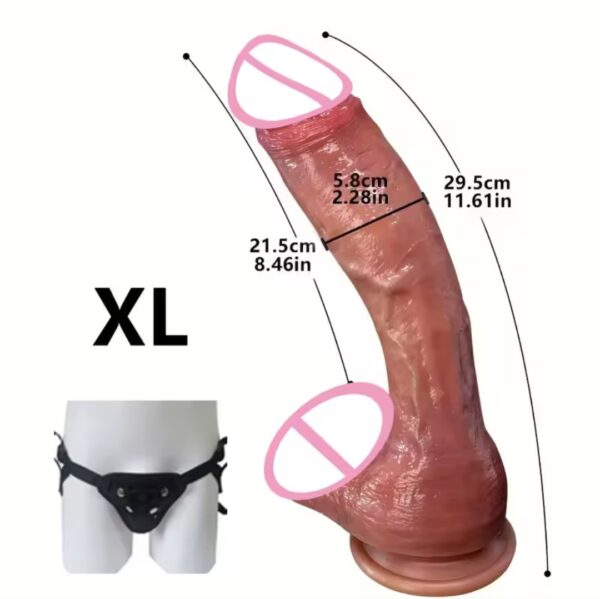 Cheap Dildo Huge Realistic Penis feel Silicone Like suction Cap Strap-On Anal Plug Vagina Masturbator Adult Sex Toys for Women Men - Image 8