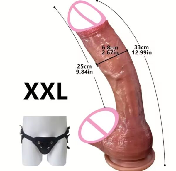 Cheap Dildo Huge Realistic Penis feel Silicone Like suction Cap Strap-On Anal Plug Vagina Masturbator Adult Sex Toys for Women Men - Image 7