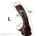 Cheap Dildo Huge Realistic Penis feel Silicone Like suction Cap Strap-On Anal Plug Vagina Masturbator Adult Sex Toys for Women Men