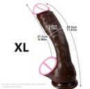 Cheap Dildo Huge Realistic Penis feel Silicone Like suction Cap Strap-On Anal Plug Vagina Masturbator Adult Sex Toys for Women Men