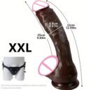 Cheap Dildo Huge Realistic Penis feel Silicone Like suction Cap Strap-On Anal Plug Vagina Masturbator Adult Sex Toys for Women Men