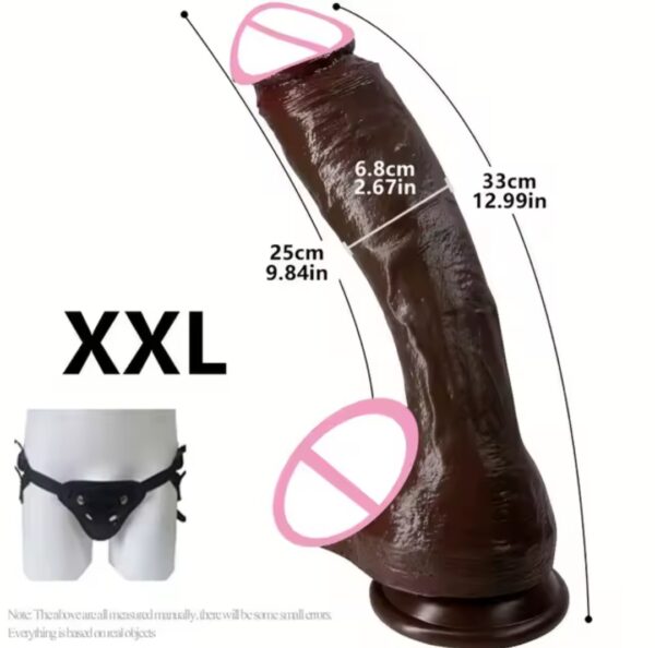 Cheap Dildo Huge Realistic Penis feel Silicone Like suction Cap Strap-On Anal Plug Vagina Masturbator Adult Sex Toys for Women Men - Image 3