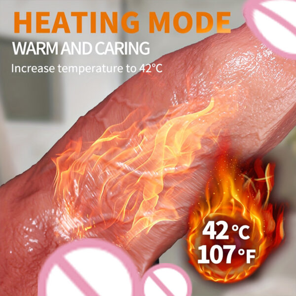 Huge Big Soft Vibrator Heating Realistic Dildo for Women Men Wireless Telescopic Big Dick Masturbator Penis G-Spot Sex Toys - Image 4