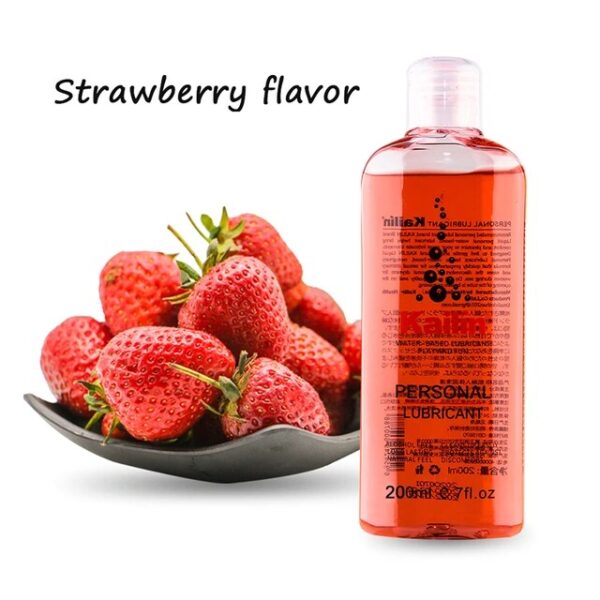 200ml Fruit Flavor Sex Lubricant Water-based Blueberry/Strawberry/Peach Sex Oil Vaginal and Anal Gel Adults Sex Product - Image 2
