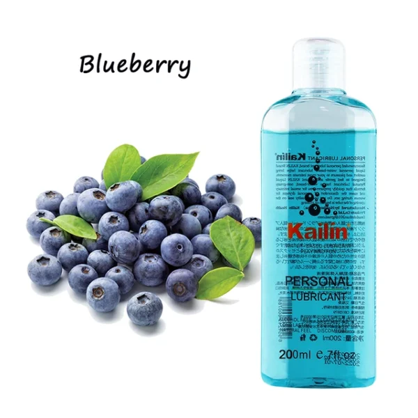 200ml Fruit Flavor Sex Lubricant Water-based Blueberry/Strawberry/Peach Sex Oil Vaginal and Anal Gel Adults Sex Product - Image 3