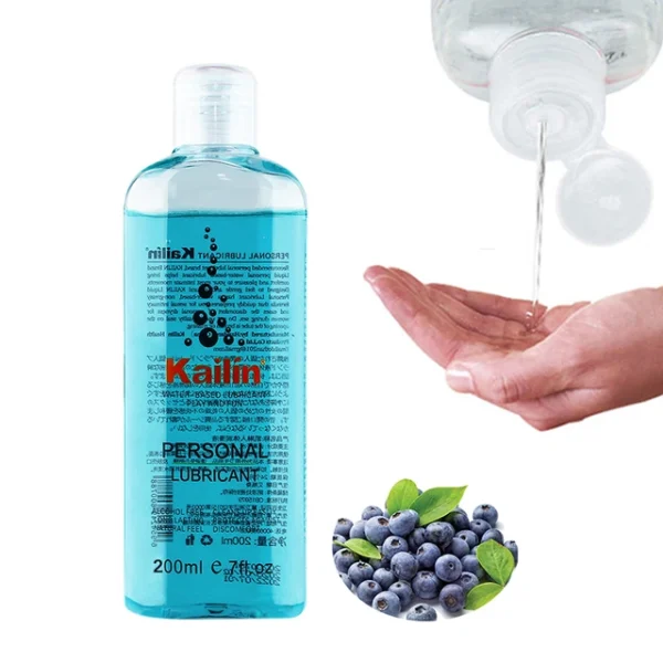 200ml Fruit Flavor Sex Lubricant Water-based Blueberry/Strawberry/Peach Sex Oil Vaginal and Anal Gel Adults Sex Product