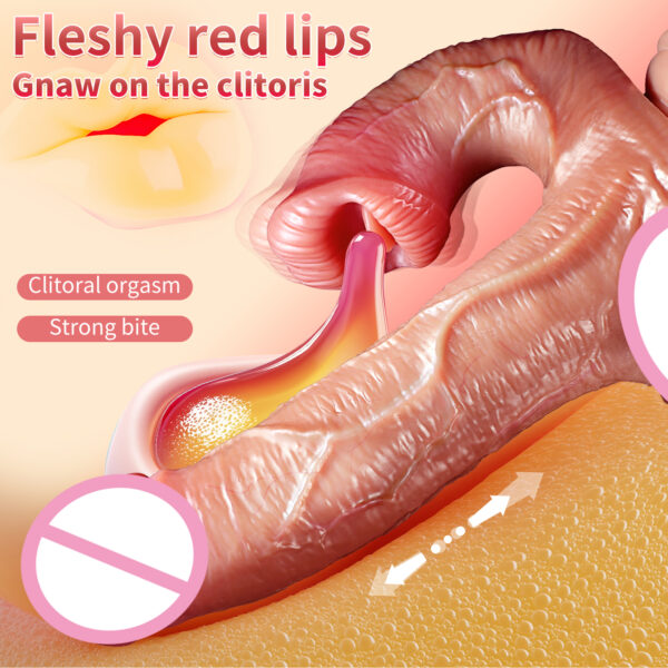 Realistic Dildo Vibrator Telescopic Female Remote Control Vagina Masturbator Anal Plug Penis Heated Vibrating Sex Toys - Image 3