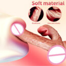 Realistic Dildo Vibrator Telescopic Female Remote Control Vagina Masturbator Anal Plug Penis Heated Vibrating Sex Toys
