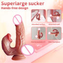 Realistic Dildo Vibrator Telescopic Female Remote Control Vagina Masturbator Anal Plug Penis Heated Vibrating Sex Toys