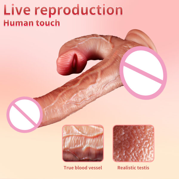 Realistic Dildo Vibrator Telescopic Female Remote Control Vagina Masturbator Anal Plug Penis Heated Vibrating Sex Toys - Image 6
