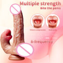 Realistic Dildo Vibrator Telescopic Female Remote Control Vagina Masturbator Anal Plug Penis Heated Vibrating Sex Toys