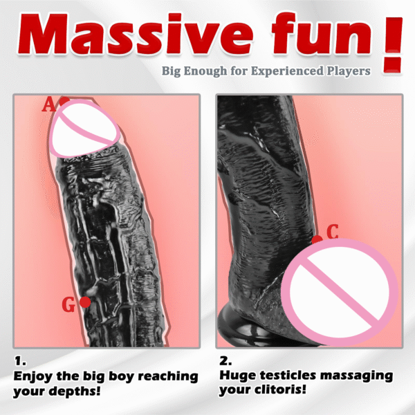 Realistic Dildo Vibrator with Suction Cup G-Spot Silicone Penis Anal Dildo Sex Adult Toys for Men and Women - Image 2