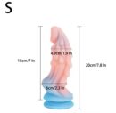 Realistic Monster Dildo Sex Toys 7/8 Inch Huge Anal Dildo with Strong Suction Cup Silicone Thick Dildos Adult Toys for Women Men