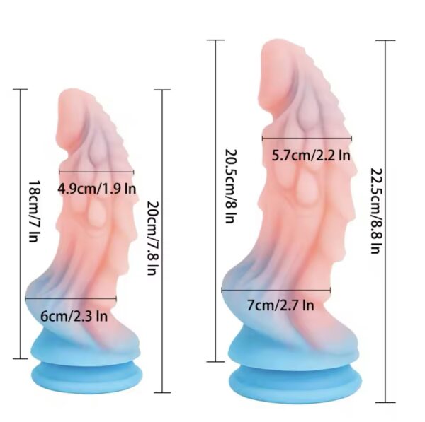 Realistic Monster Dildo Sex Toys 7/8 Inch Huge Anal Dildo with Strong Suction Cup Silicone Thick Dildos Adult Toys for Women Men - Image 3