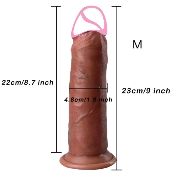 Extra Skin Realistic Dildo Sliding Foreskin big Penis Penetrative Anal Plug Stimulator Adult Sex Toys for Women and Men Gay 18 - Image 7