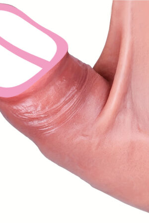 Extra Skin Realistic Dildo Sliding Foreskin big Penis Penetrative Anal Plug Stimulator Adult Sex Toys for Women and Men Gay 18