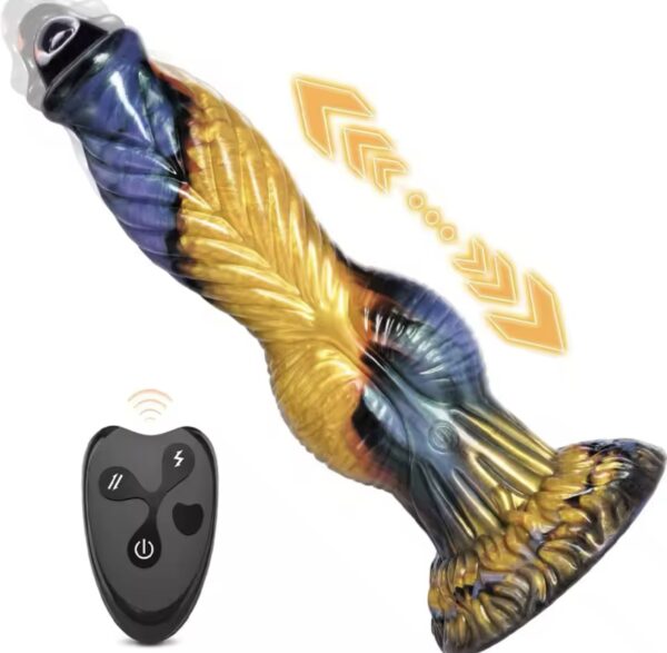 10 inch Telescopic Dildo Vibrator Sex Toys For Women Realistic Penis Huge Soft Silicone Vibrating Dildos G-spot Anal Stimulation - Image 3