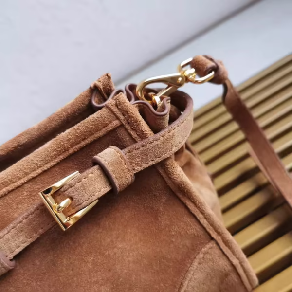 Casual Belt Buckle Suede Lux P Bag For Women fashion Single Shoulder Underarm Bag Ladies Fashion Handbag Large Capacity Totes Bag - Image 4