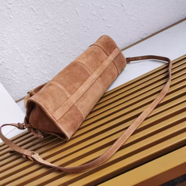 Casual Belt Buckle Suede Lux P Bag For Women fashion Single Shoulder Underarm Bag Ladies Fashion Handbag Large Capacity Totes Bag - Image 3