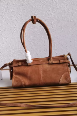 Casual Belt Buckle Suede Lux P Bag For Women fashion Single Shoulder Underarm Bag Ladies Fashion Handbag Large Capacity Totes Bag