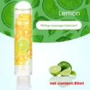80ML Edible Water Based Lubricant Sex toys Anal Oral Gel sexy toys for men penis Lube For Couple Adults 18 Sex shop Lubrication