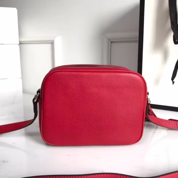 Small Square G Lux Bag, Leather Shoulder Bag, Crossbody Bag, Women's Solid Color Mailman Bag