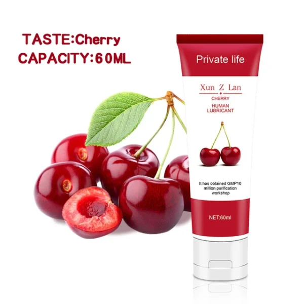 60ml Sex Lubricant Peach/Strawberry/Banana/Grape Sex Oil Vaginal/Anal/Penis Gel Adults oral products Fruit flavor Cream - Image 4