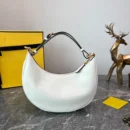 Women's Brand Shoulder Bag Half Moon Letter Armpit Tote New Top Quality Lux FF Genuine Leather Clutch Handbags