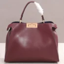 Lux FF Handbags Women Bag Design Leather Big Bag White Collar Fashion Model Kitten Bag Messenger Bag Handheld Shoulder Bag