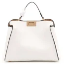 Lux FF Handbags Women Bag Design Leather Big Bag White Collar Fashion Model Kitten Bag Messenger Bag Handheld Shoulder Bag