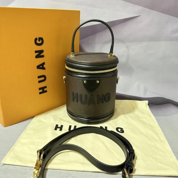 Lux vl Handbags Women Bag Design Leather Canvas White Collar Fashion Model Kitten Bucket Bag Handheld Shoulder Bag - Image 2