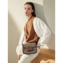 Lux G Handbags Women Bag Design Leather White Collar Fashion Model Kitten Bag Messenger Handheld Shoulder Bag