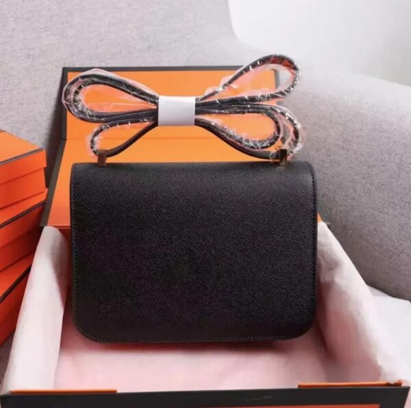 Autumn and Winter New Leather Lux HH Ladies Handbag Casual Business Cross Shoulder Bag - Image 5