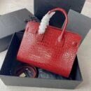 Fashion Women Lux YL Alligator embossed genuine leather shoulder bag 