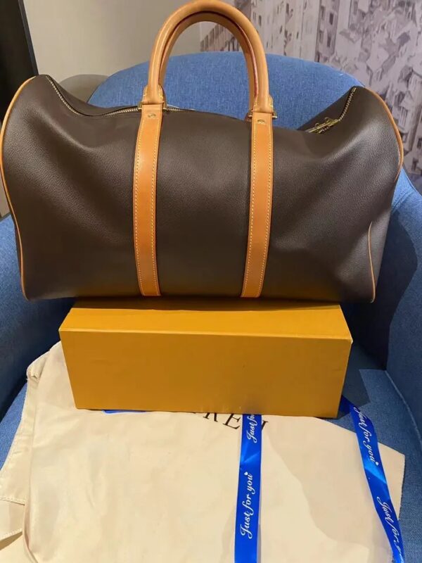 VL Lux Women Genuine Leather Duffle Travel Hand Bag