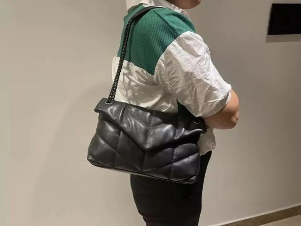 Fashionable Versatile Cow Leather Women’s lux Bag Small Lux yl Chain Crossbody Shoulder Bag