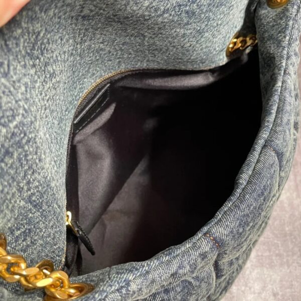 Fashionable Versatile Cow Leather Women’s Bag Lux YL Triangle Shoulder Bag Single Handle - Image 4