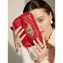 Lux G Handbags Women Bag Design Leather White Collar Fashion Model Kitten Bag Messenger Handheld Shoulder Bag
