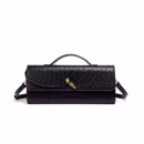 Burgundy Bag Cherry Red Envelope Wine Red Envelope Upscale New Handbag European And American Fashion Ostrich Flip Hand Bag