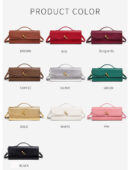 Burgundy Bag Cherry Red Envelope Wine Red Envelope Upscale New Handbag European And American Fashion Ostrich Flip Hand Bag