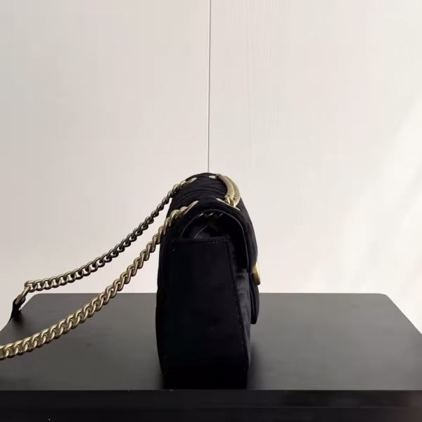 New Velvet G Lux Bags For Women Design Flap Bag Fashion Ladies Handbags With Chain Straps Dinner Bag Femme Shoulder Bags - Image 4