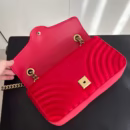 New Velvet G Lux Bags For Women Design Flap Bag Fashion Ladies Handbags With Chain Straps Dinner Bag Femme Shoulder Bags