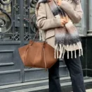 New In Faux Suede Tote Bags For Women Luxury Design Handbags Purses Vintage Large Capacity Shoulder Custom Name Initials