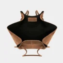 New In Faux Suede Tote Bags For Women Luxury Design Handbags Purses Vintage Large Capacity Shoulder Custom Name Initials