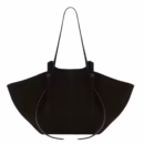 New In Faux Suede Tote Bags For Women Luxury Design Handbags Purses Vintage Large Capacity Shoulder Custom Name Initials
